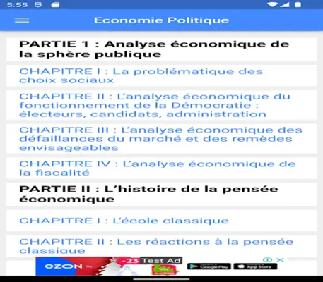 Economie Politique android App screenshot 0