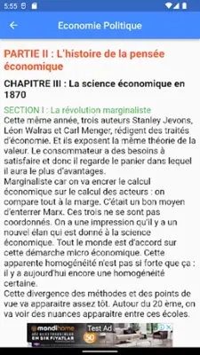 Economie Politique android App screenshot 1